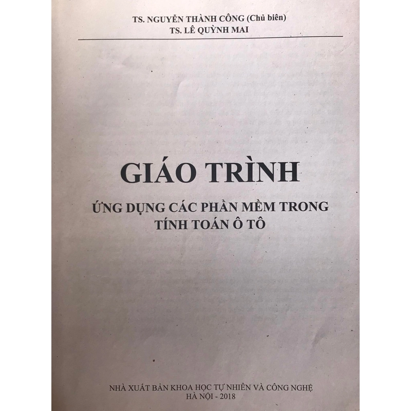 ỨNG DỤNG CÁC PHẦN MỀM TRONG TÍNH TOÁN Ô  TÔ 474852