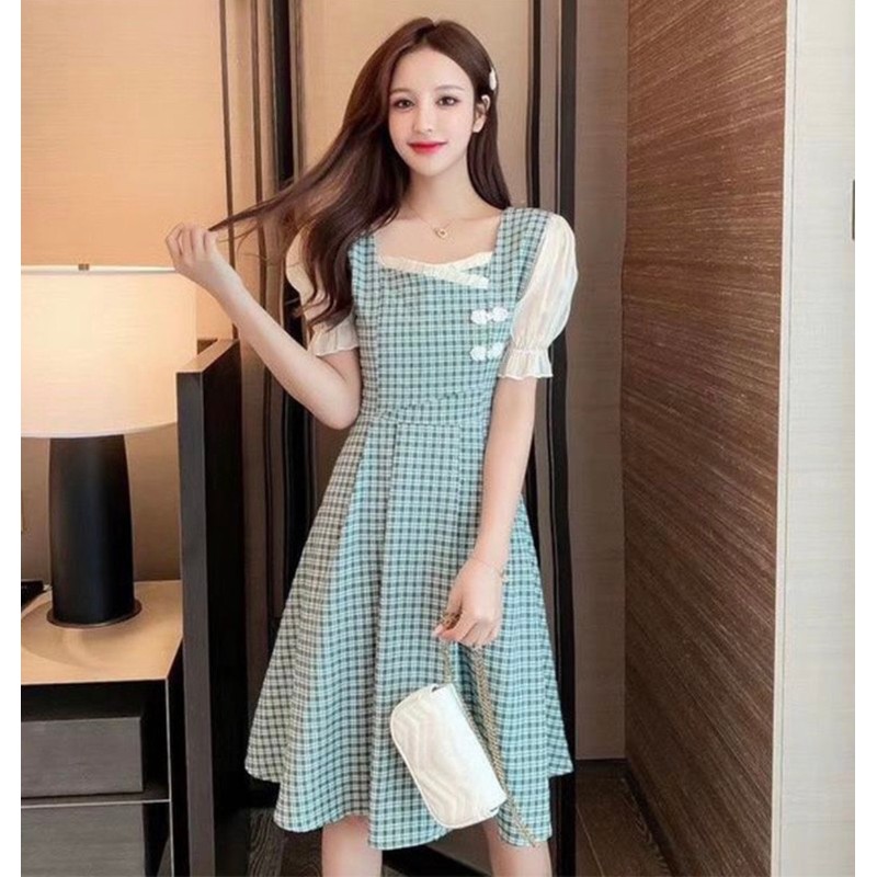 Váy đầm dáng sườn xám cách tân tiểu thư ulzzang freesizâ 83968