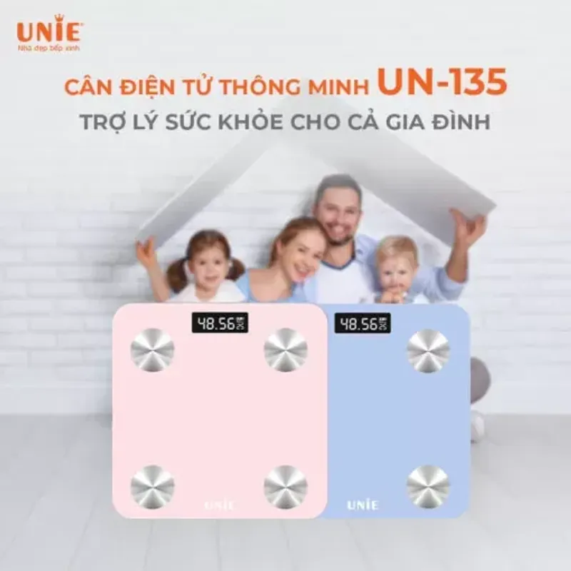 Cân điện tử thông minh UNIE UN-135 nhỏ gọn 728639