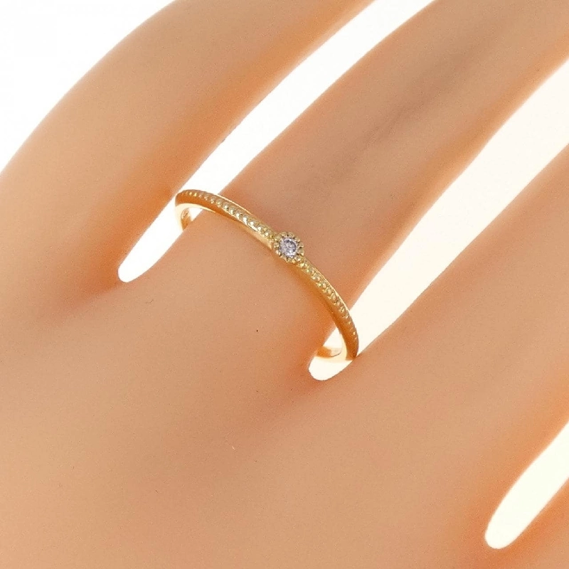 Nhẫn kim cương K18YG 0.03CT 667093