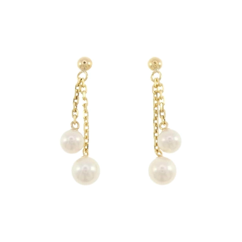 K18YG Bông tai ngọc trai Akoya - Hàng hiệu Authentic 870165