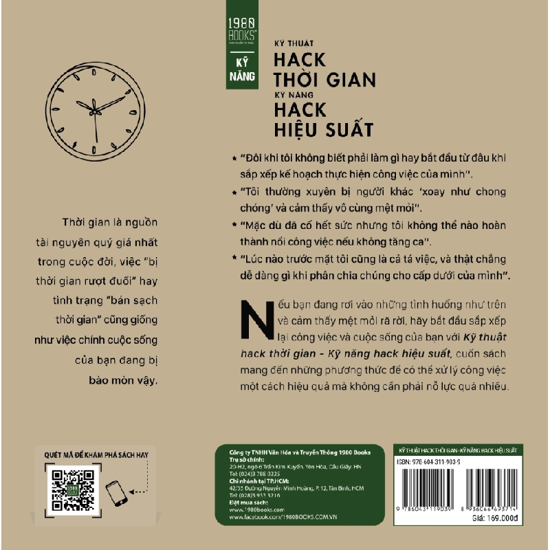 Kỹ Thuật Hack Thời Gian, Kỹ Năng Hack Hiệu Suất - Kosuke Hada 281474