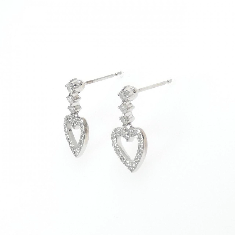 K18WG Bông tai kim cương hình trái tim 0.33CT - Hàng hiệu Chính hãng 865941