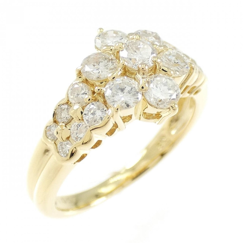 Nhẫn kim cương K18YG hoa 1.00CT 670204