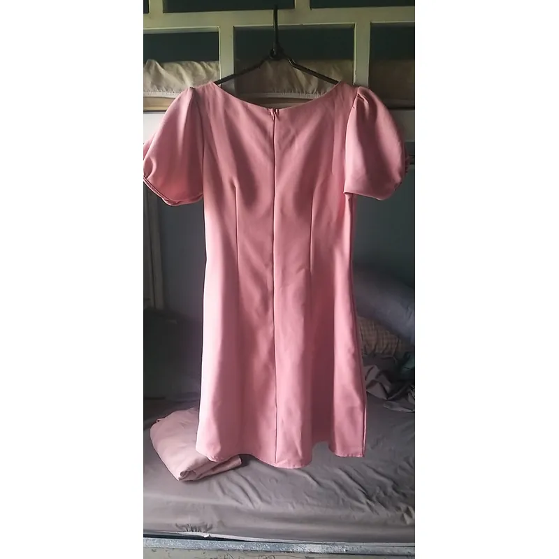 Đầm chữ A màu hồng ruốc size S/M  1053557