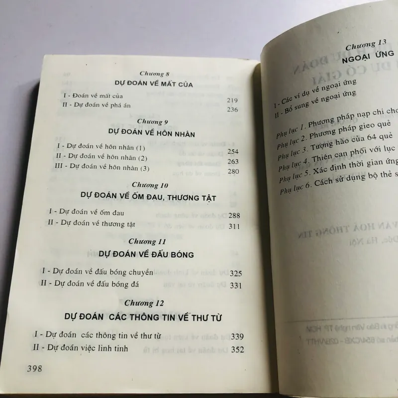 📚 CHU DỊCH DỰ ĐOÁN – CÁC VÍ DỤ CÓ GIẢI (Thiệu Vũ Hoa) 400 trang, NXB: 1997 564041