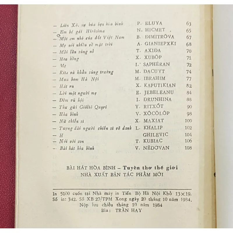 Bài Hát Hòa Bình 959899