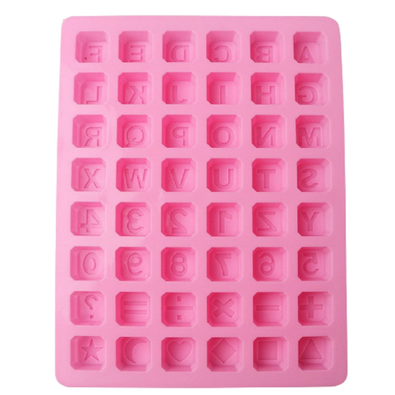 Khuôn silicon làm bánh, rau câu, socola 24 chữ cái, 10 số, ký tự - Mã số 1136 338421