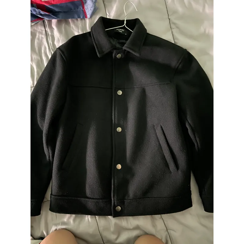 Áo khoác nam Roway dáp cao cấp vải dày màu đen 784849