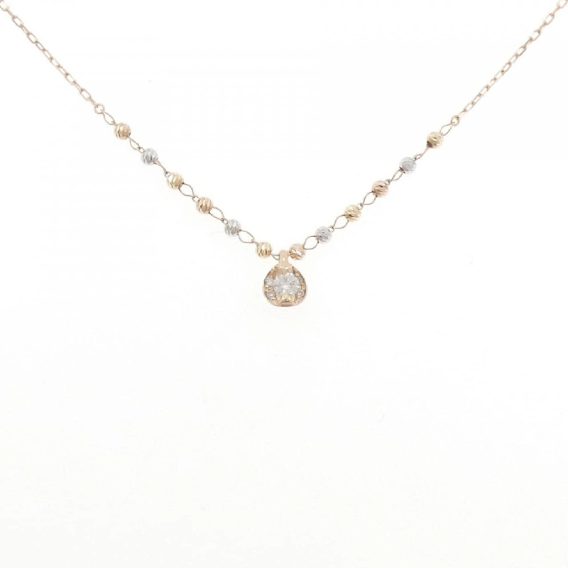 K10 Ba màu Kim cương Dây chuyền 0.10CT - Hàng hiệu Chính hãng 857814