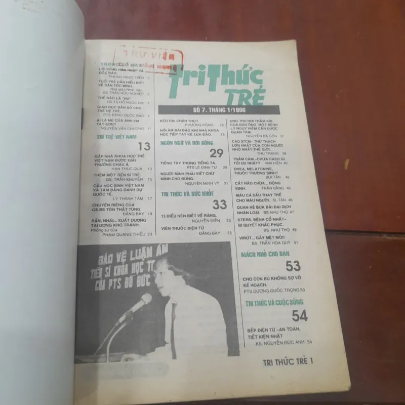 TRI THỨC TRẺ số 7 tháng 1.1996 753888