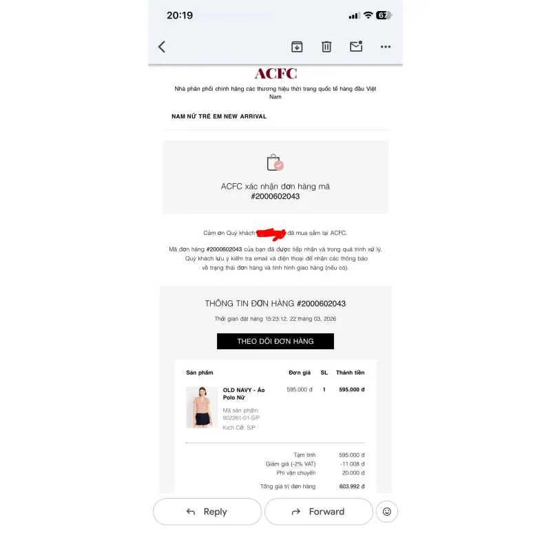 Áo kiểu nữ polo Old Navy size s  1002096