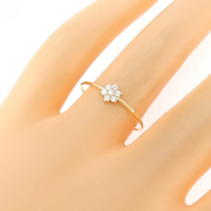 Nhẫn kim cương hoa K18YG 0.10CT - Hàng hiệu chính hãng 847488