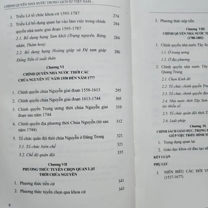 Chính quyền nhà nước trong lịch sử việt nam 1527-1802 | trần thị vinh  957796