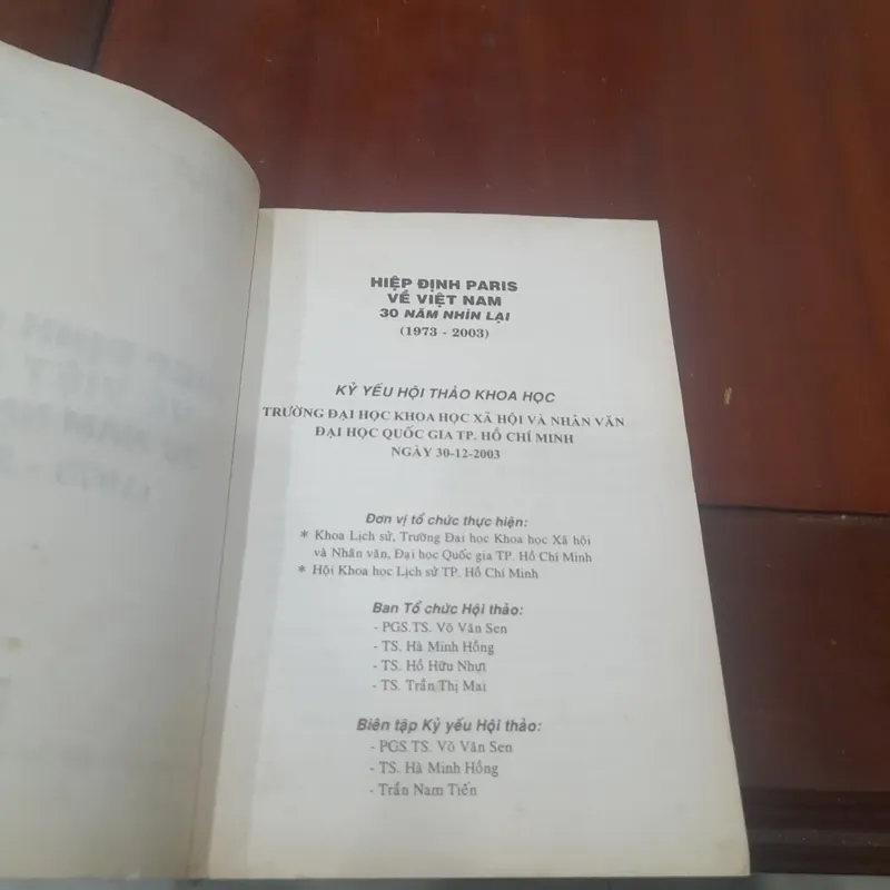 HIỆP ĐỊNH PARIS VỀ VIỆT NAM, 30 năm nhìn lại (1973-2003) 705057