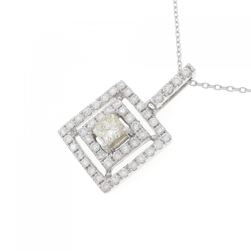 K18WG Dây chuyền kim cương 0.80CT - Hàng hiệu Authentic 862306
