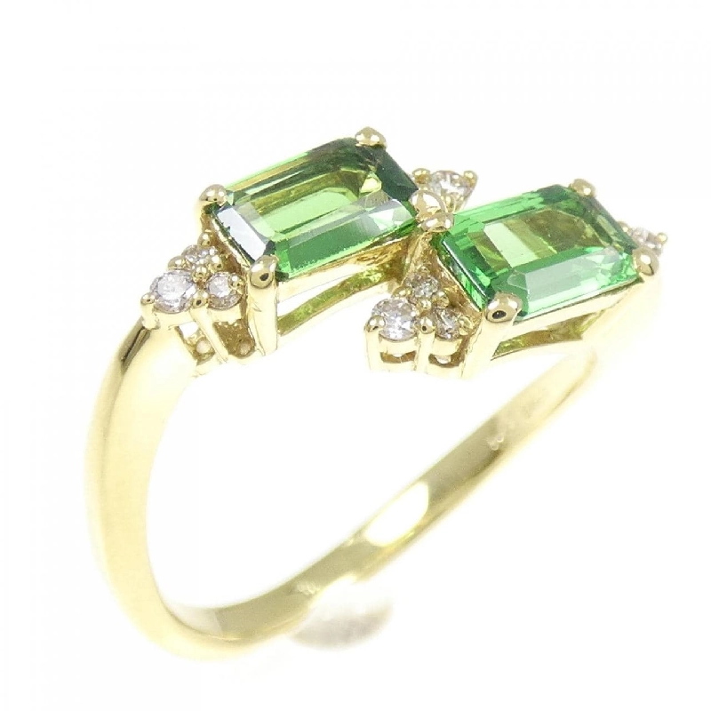 Nhẫn Garnet Xanh K18YG 1.00CT - Hàng hiệu Chính hãng 856047