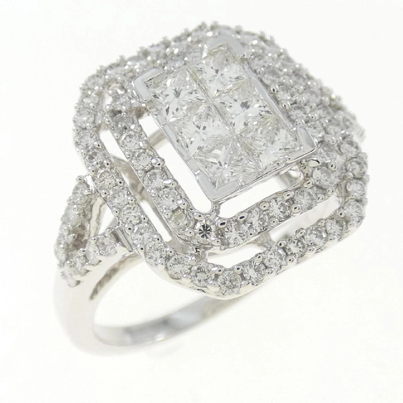 Nhẫn kim cương K18WG 1.00CT 672489