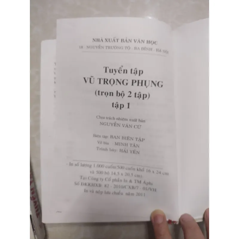 Sách: Tuyển tập Vũ Trọng Phụng (Trọn bộ 2 tập) 752465
