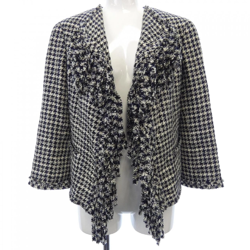 【Mã giảm giá】Áo khoác không cổ CHANEL 635500