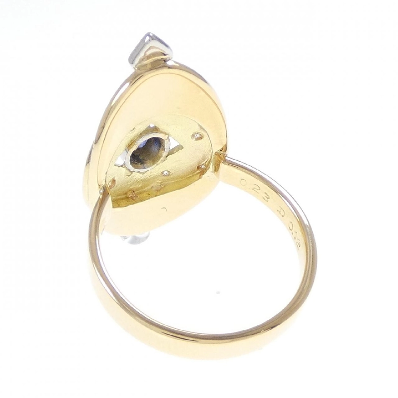 Nhẫn Sapphire K18YG/PT900 0.23CT 668884