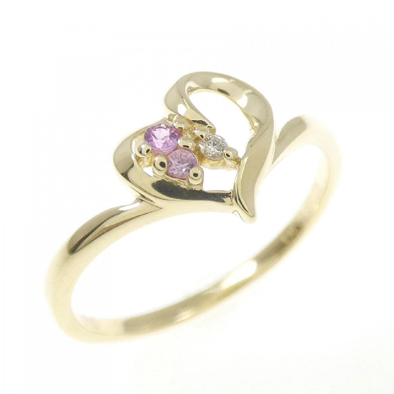 Nhẫn Sapphire Hình Trái Tim K10YG 0.03CT - Hàng hiệu Chính hãng 847625