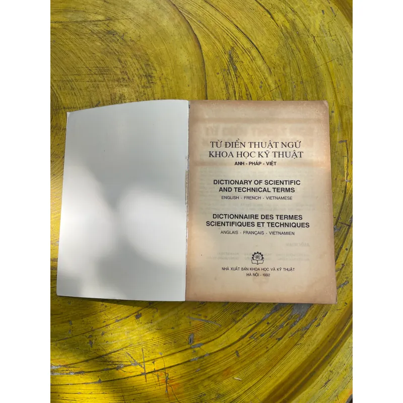 TỪ ĐIỂN THUẬT NGỮ KHOA HỌC KỸ THUẬT ANH-PHÁP-VIỆT 731514