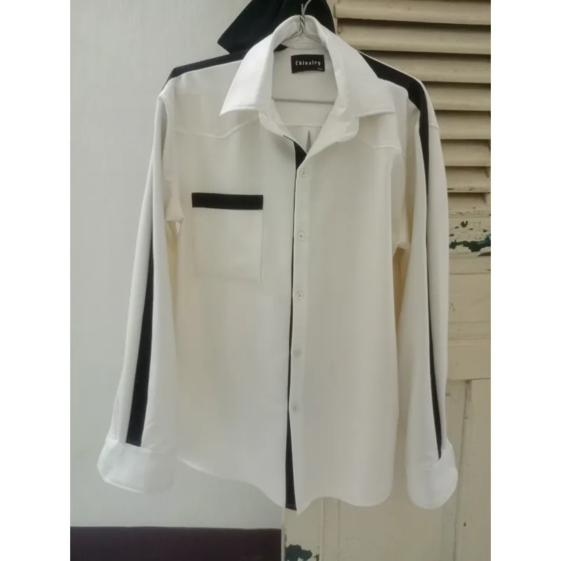 Áo sơ mi rập khuôn vải cotton form đứng  719355