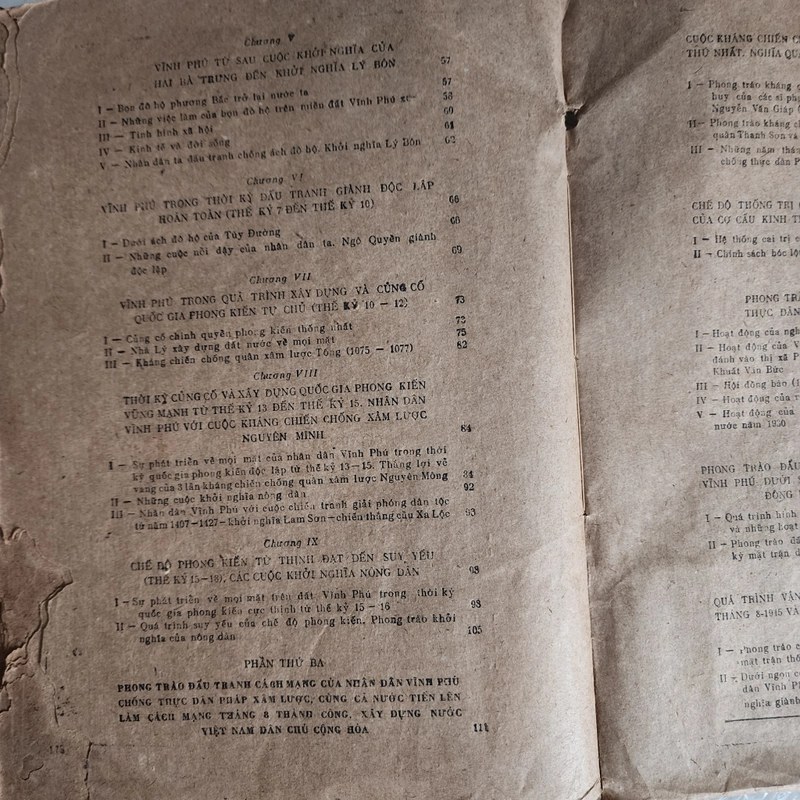 Lịch sử Vĩnh Phú | Ty văn hóa thông tin | 1980 khổ to | tình trạng như hình 526464
