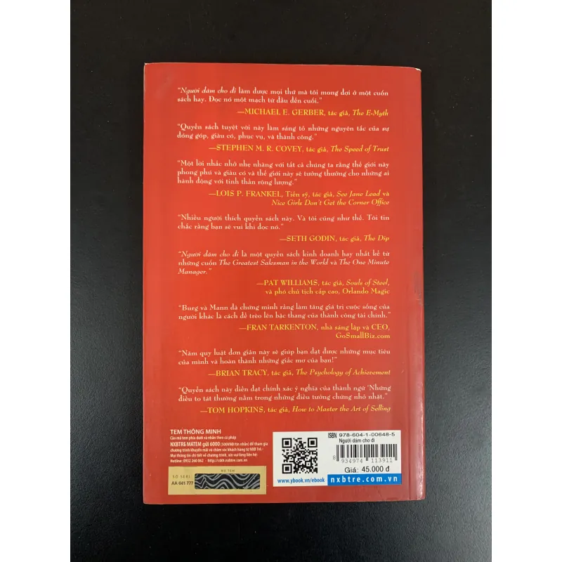 (Sách cũ) Người dám cho đi - The Go-giver - Bob Burg & John David Mann 968759
