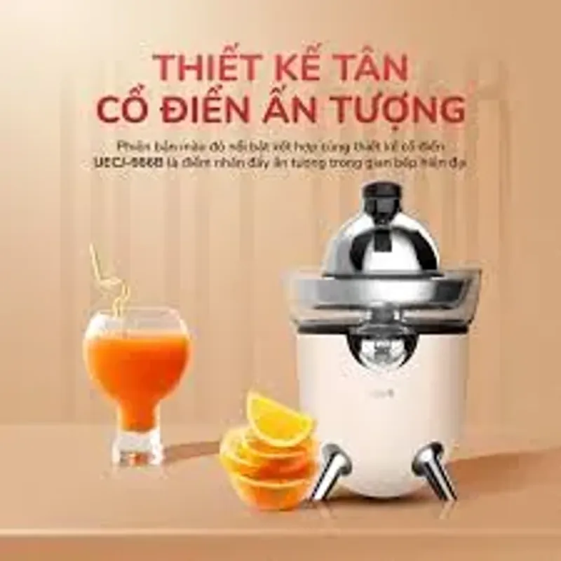 Máy vắt cam điện tự động UNIE UECJ-666B 100W, vắt kiệt, vòi chống nhỏ giọt 578116
