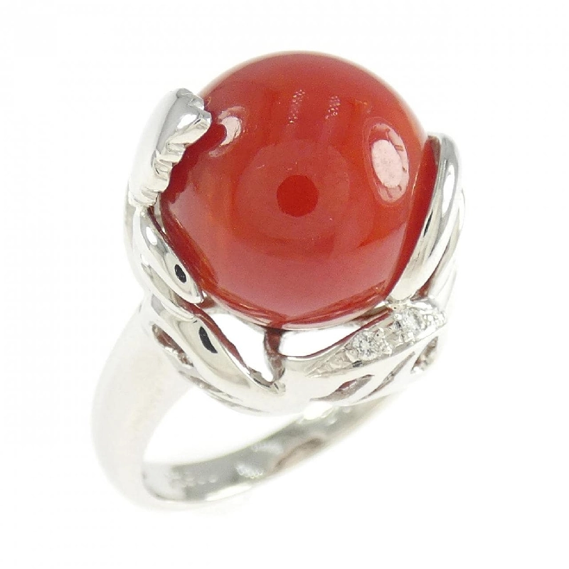 Nhẫn san hô PT900 11.6mm 669407