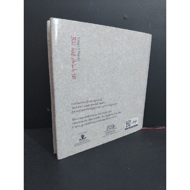 Bài hát chính tôi (bìa cứng) mới 90% bẩn 2015 HCM2811 Walt Whitman KỸ NĂNG Oreka-Blogmeo 331640