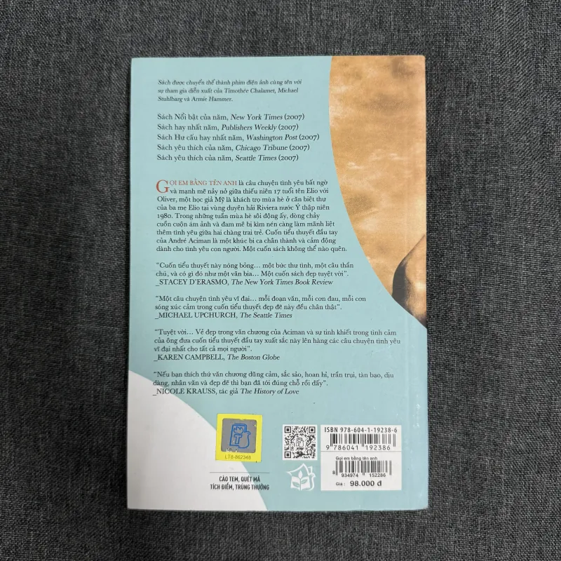 Gọi em bằng tên anh - Andre Aciman 757418