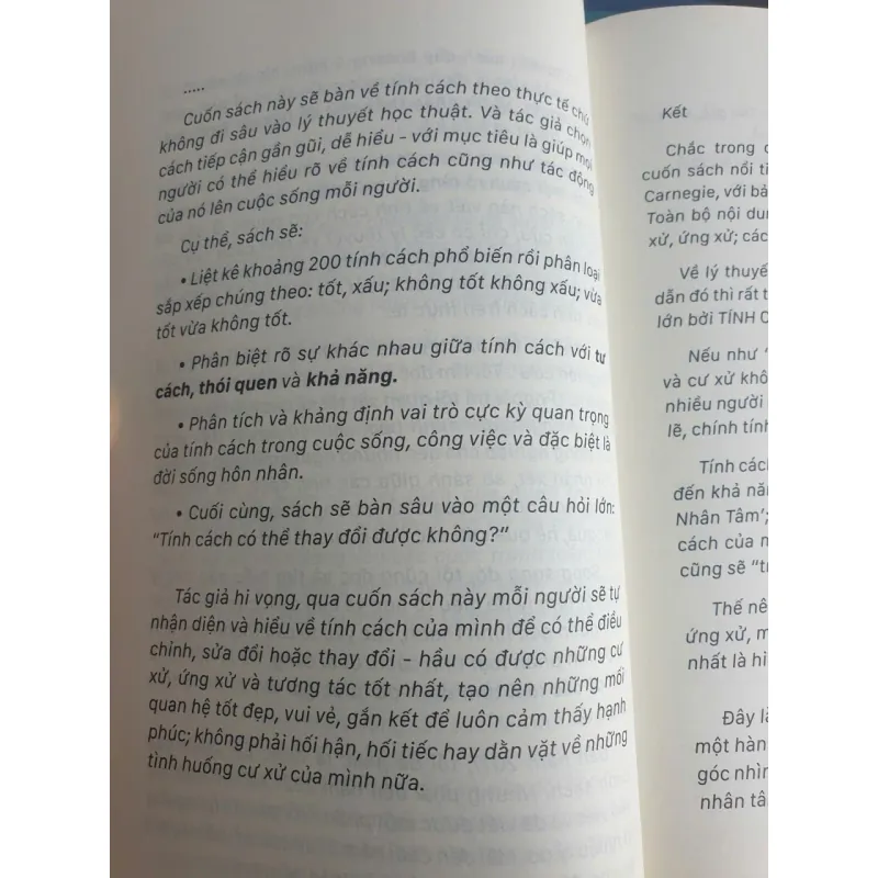 Sách Tính Cách Con Người - Happy An mới 90% 1009035