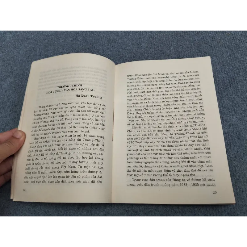 TRƯỜNG CHINH: NHÀ VĂN HOÁ, NHÀ TƯ TƯỞNG 990652