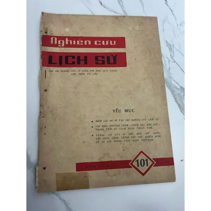Tạp chí Nghiên cứu Lịch sử - Số 101 - Tháng 8/1967 703375