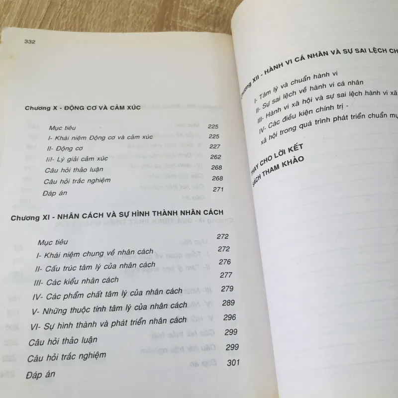 TÂM LÝ HỌC VÀ CHUẨN HÀNH VI 996087