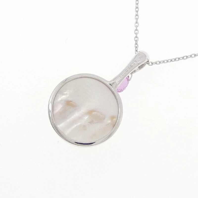 K18WG Mabe Pearl Necklace - Hàng hiệu Authentic 856500