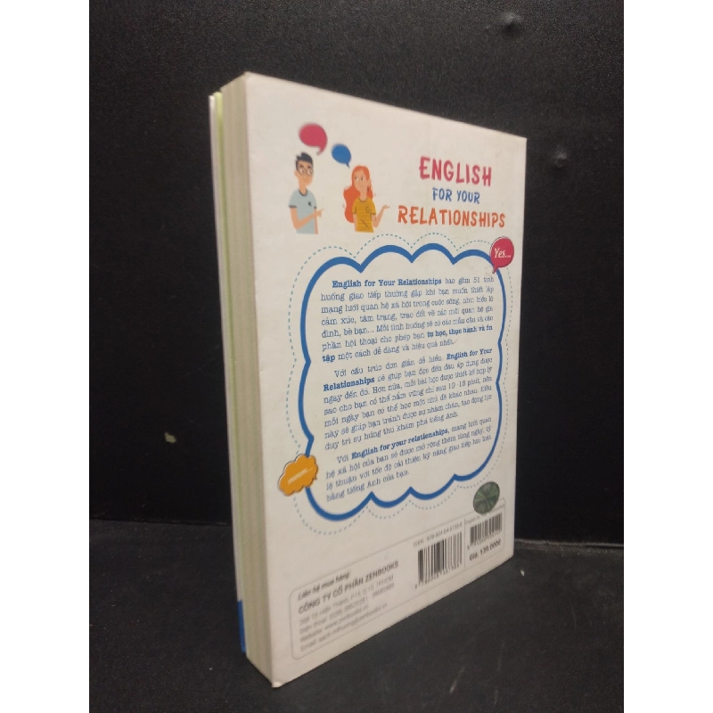 English for your relationships - Giao tiếp tiếng Anh như người bản xứ năm 2022 mới 90% bẩn bìa nhẹ HCM0203 tiếng Anh 913468