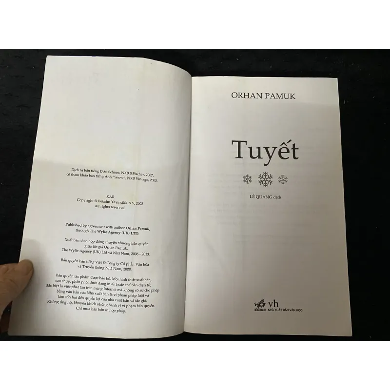 Tuyết của nhà văn đoạt giải Nobel Orhan Pamuk 1038038