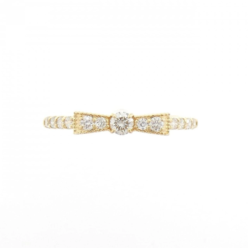 Nhẫn kim cương hình ruy băng K18YG 0.17CT - Hàng hiệu Authentic 852788