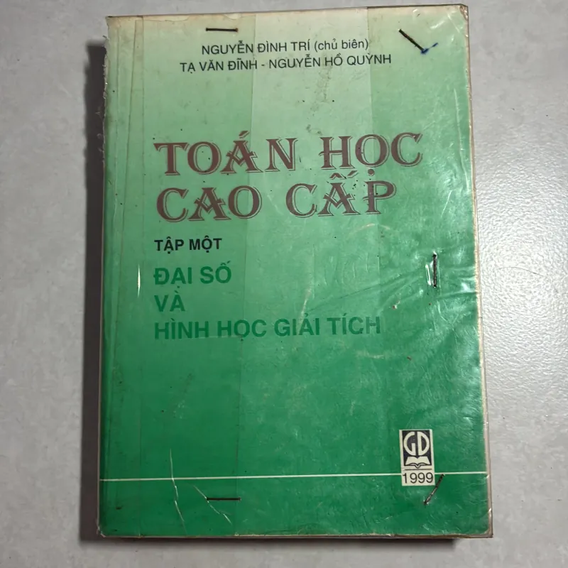 Toán học cao cấp (2 Tập) - Nguyễn Đình Trí 595653