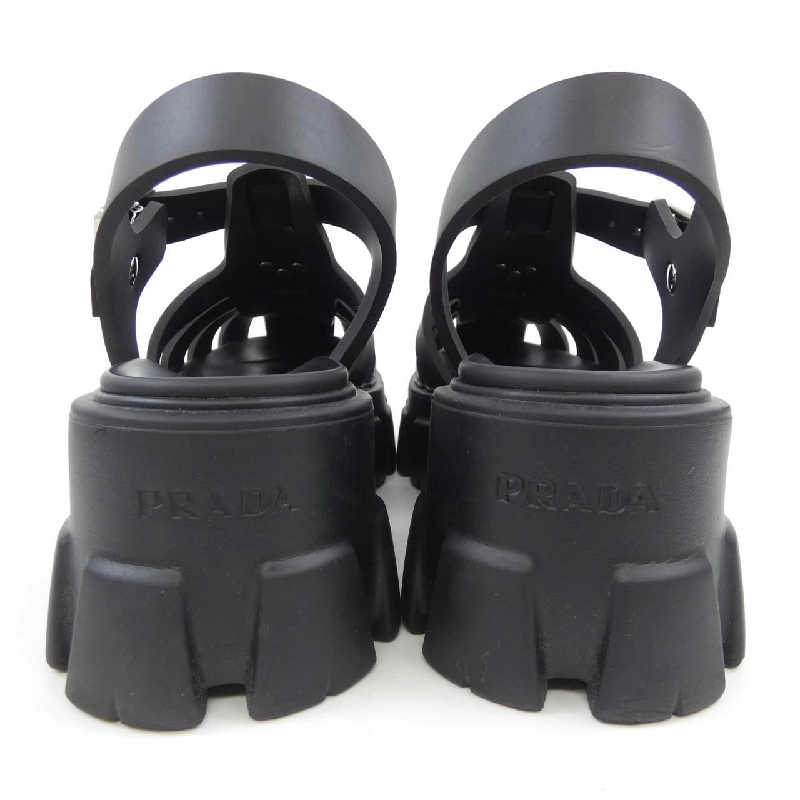 Giày sandal monolith logo tam giác PRADA 1X853M bằng cao su 660540