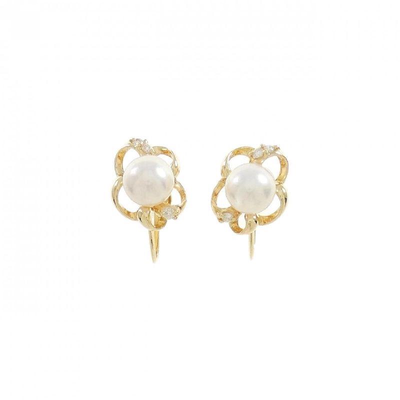 Bông tai ngọc trai Akoya K18YG 6.8mm - Hàng hiệu Chính hãng 873330