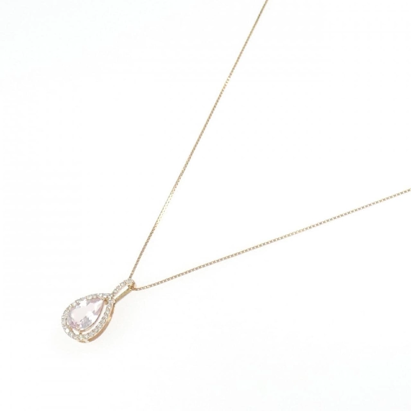 K18PG Morganite Necklace 1.07CT - Hàng hiệu Authentic 861023