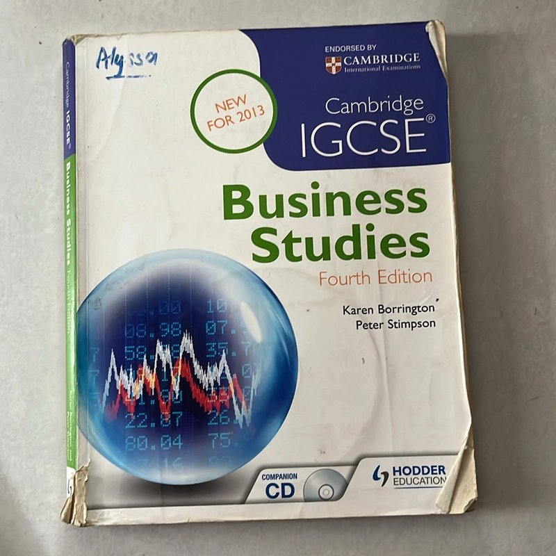 Cambridge IGCSE Business Studies 4th edition 521397