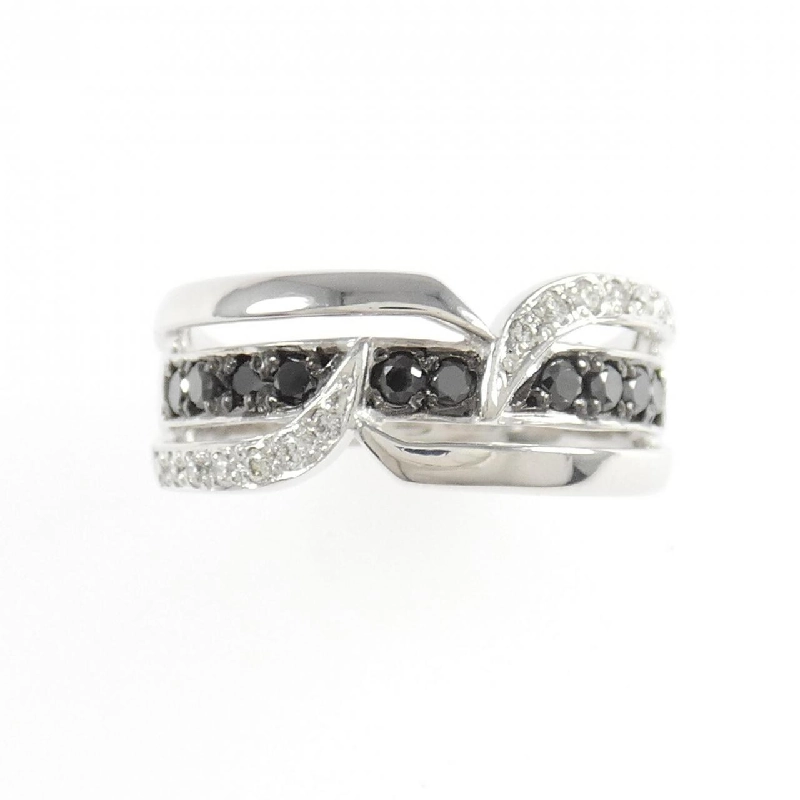 Nhẫn kim cương K18WG/K18BG 0.24CT - Hàng hiệu Authentic 853286