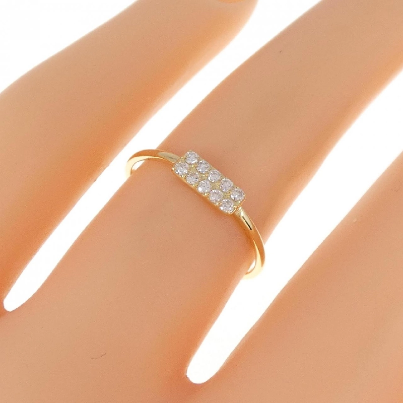 Nhẫn kim cương K18YG 0.1CT - Hàng hiệu Authentic 856342