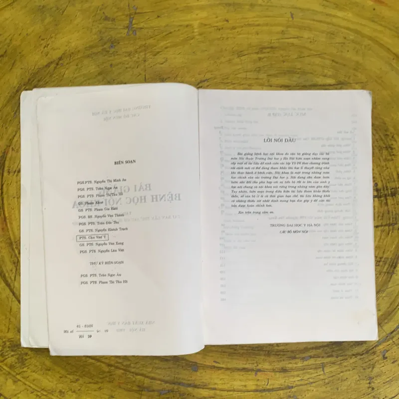 BÀI GIẢNG BỆNH HỌC NỘI KHOA - trường đại học y hà nội 1029461